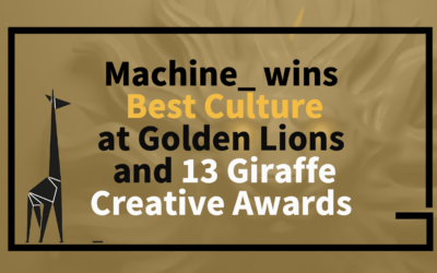 Machine_ wins Best Culture and 13 Giraffe Awards