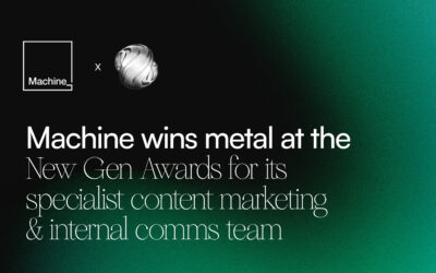 Machine wins metal at New Gen for its specialist content marketing and internal comms team