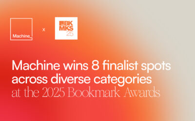 Machine wins 8 finalist spots across diverse categories at the 2025 Bookmark Awards